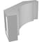 Ekena Millwork 4-in. W x 8-in. D x 8-in. H Merced Architectural Grade PVC Knee Brace BRCP04X08X08MRC - alternate 2